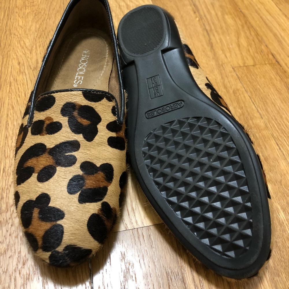 Cheetah print flats